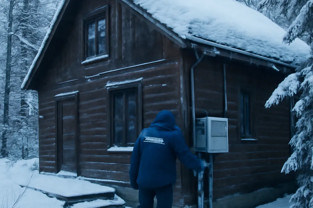 Entretien hivernal d’un chalet québécois par une équipe de gestion